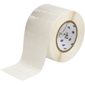 Белая виниловая ткань с перемещаемым адгезивом, 20.32 x 36.5 мм (5000 шт.) BRADY THT-95-498-5 ― BRADY